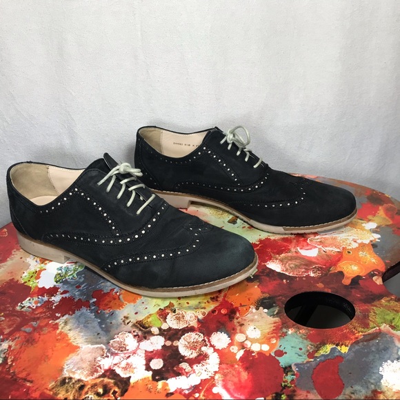 Cole Haan Blue Suede Wingtips - Picture 2 of 8